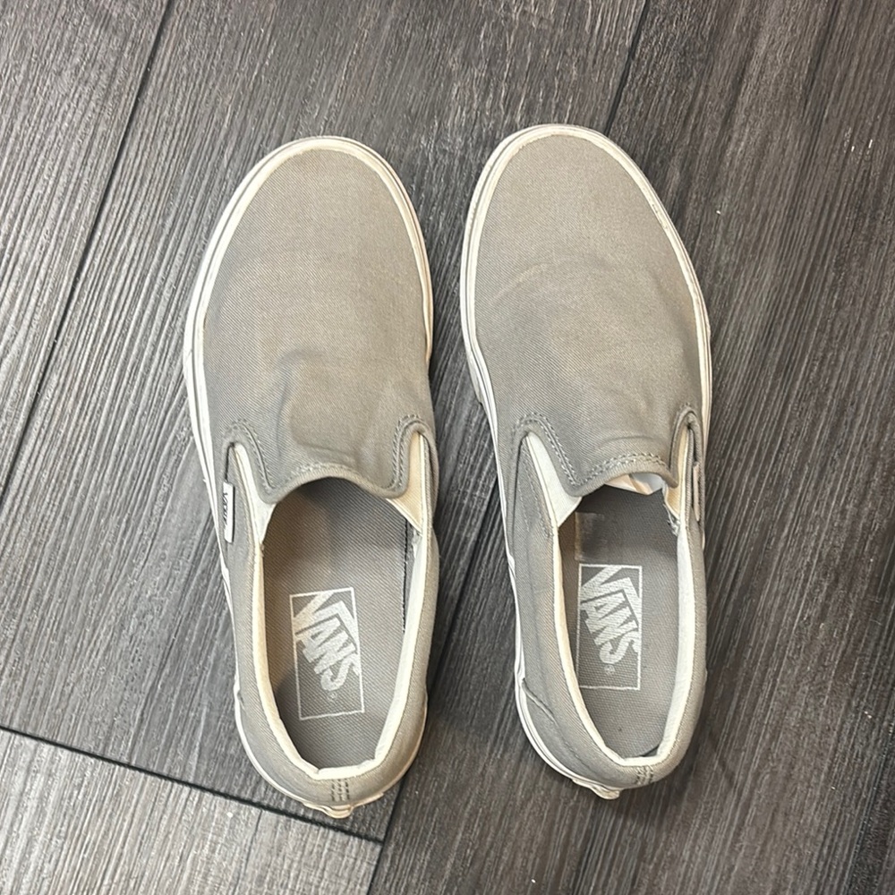 Vans Gray Slip-On Sneakers
